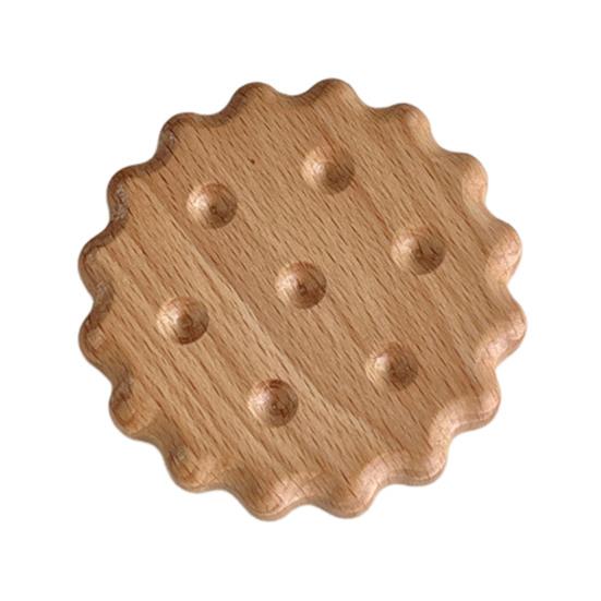 Creative Cookie Coaster for Drinks Solid Wood Heat Resistant Placemats for Table Rustic Cork