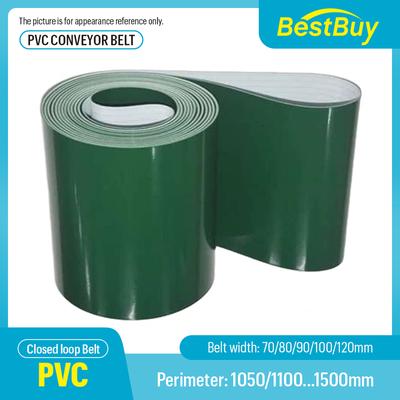 PVC Industrial Transmission Conveyor Belt Customizable Width 70mm-120mm Perimeter 1050mm-1500mm for Efficient Material Handling