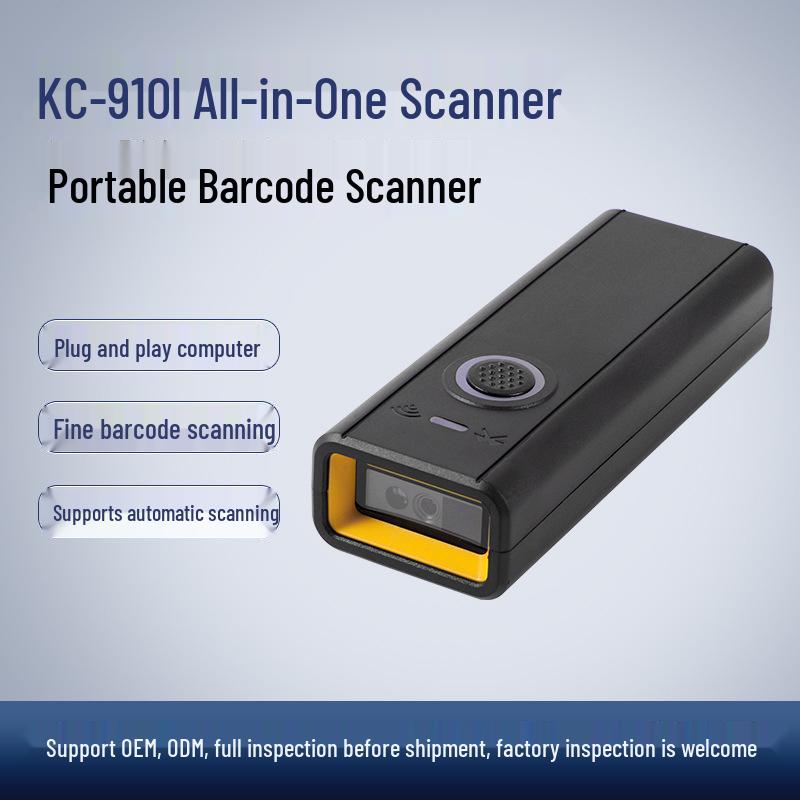 High-Speed Portable Wireless 1D/2D Scanner with Bluetooth & 2.4G Connectivity