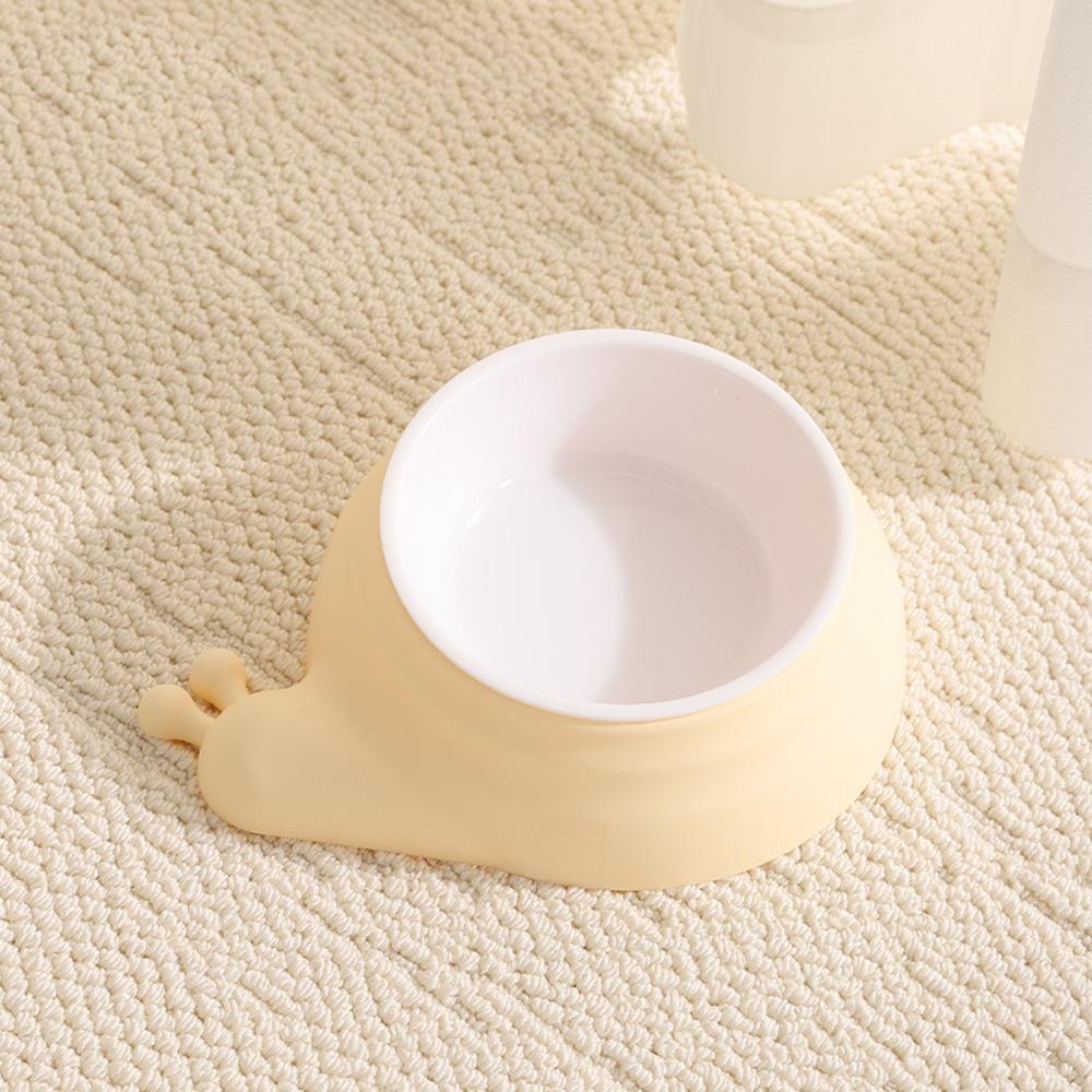 

Stainless Steel Pet Cat Feeder Bowl Snail Shap Anti-spill Food Water Bowls Anti-leakage Non-slip Food Storage Container Home
