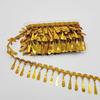 Lucky 10  Yards Rolls High Quality Gold Sequin Fringe Silver Spangle Tassel  Fringe  Dancing Sequin Beaded Tassel Various Color