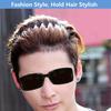 Unisex Schwarze Elastische Rutschfeste Einfache Metall-Stirnbänder Für Männer Frauen Welliges Haarband Feder Haarreif Mode Haarschmuck
