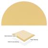 Kozelo Holeless Sanding Discs 180 Round Hook and Loop Grip Sanding Pad Sandpaper for Polishing Gold Aluminum Oxide 50-Pack - [8-inch Grit]
