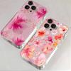 Flower Floral Pattern Painted Transparent Phone Case For Xiaomi Mi  14T 13T 12T Pro 14 13 11 Lite 5G NE Shockproof Soft Cover