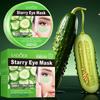 SADOER 60Pcs Cucumber Collagen Starry Eye Mask Deep Hydration Firming Moisturizing Anti Aging Dark Circle Wrinkle Eye Care