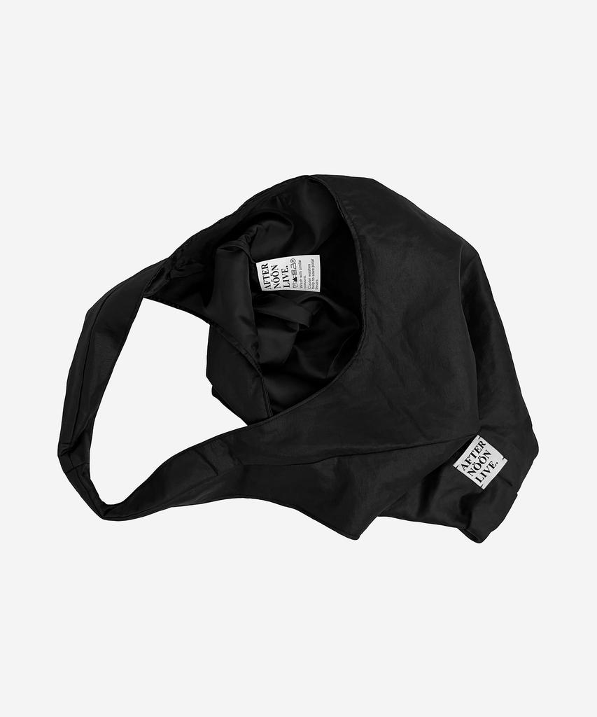 Afternoonlive Afternoonlive Nylon Hobo Bag (Black)