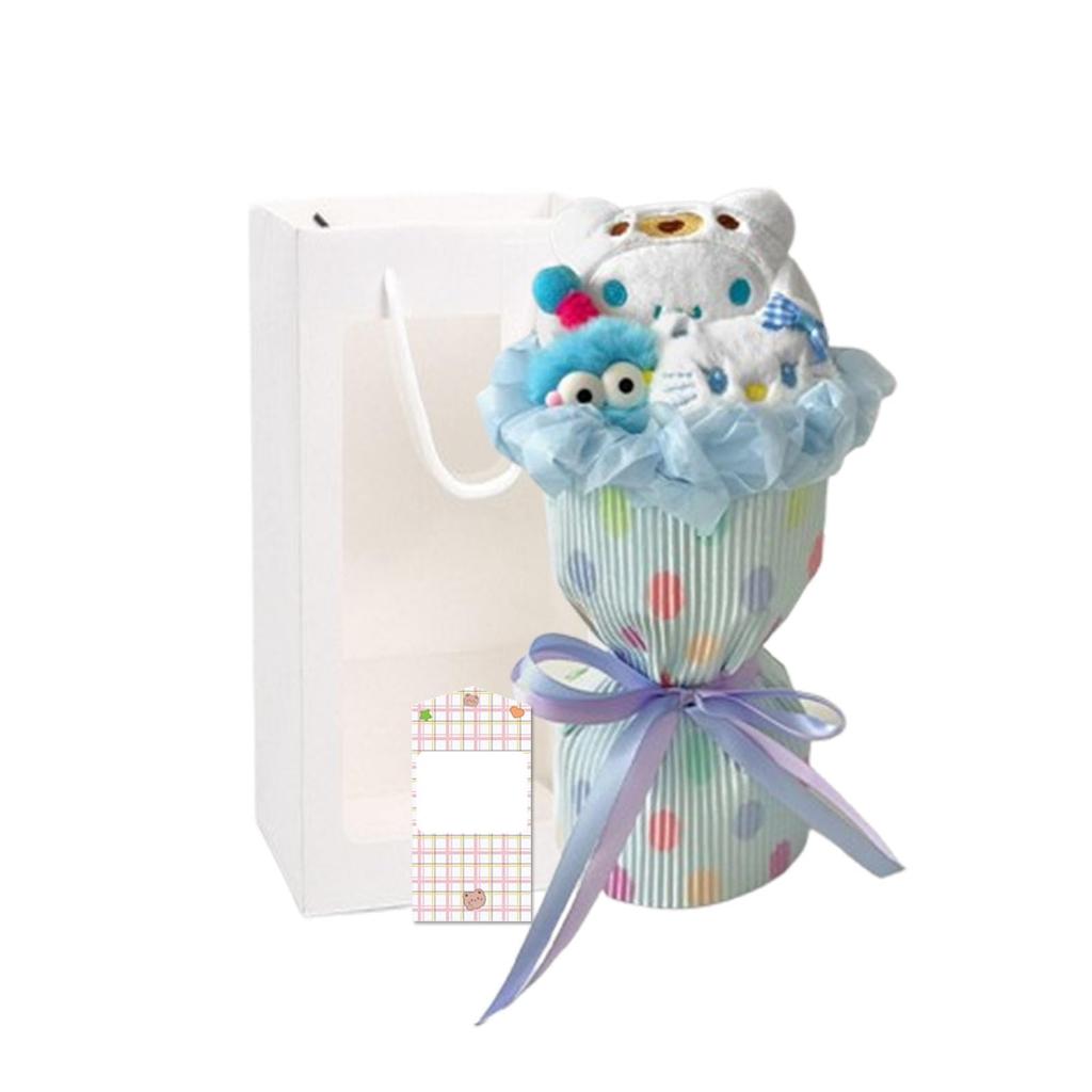 Cute Plush Flower Bouquet, Approximately 26cm, Popular Gift for Birthdays, Friends, Children, Anniversaries, Mother's Day, Weddings, Entrance