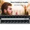 8 Channels Headphone Amplifier Mini Amplifier with Stereo/Mono Switch Professional Ultra-Compact HiFi Stereo Audio Amplifier
