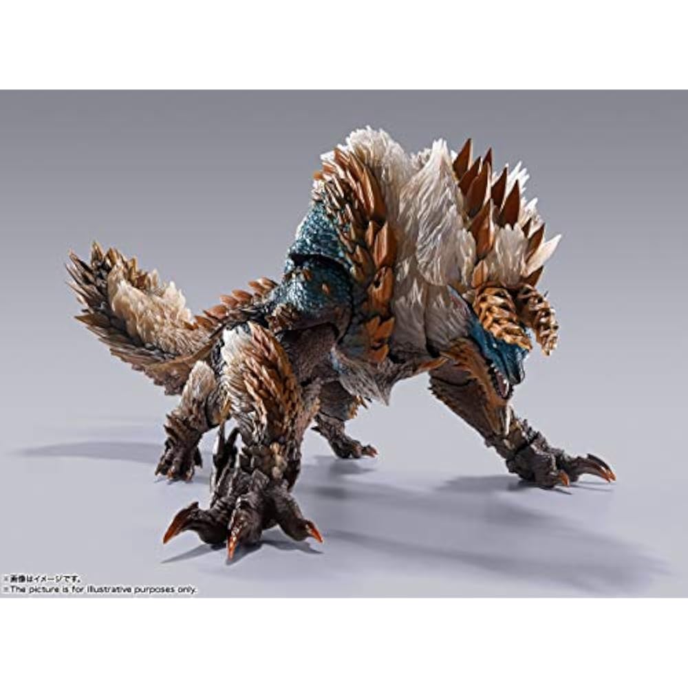 TAMASHII NATIONS S.H. Monster Arts Monster Hunter World: Iceborne Jinooga approx. 285mm ABS & PVC...