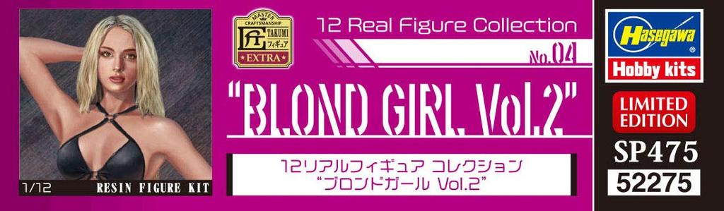 Hasegawa Real Figure Collection Blonde Girl Resin Kit SP475 1/12 No.04 Vol.2