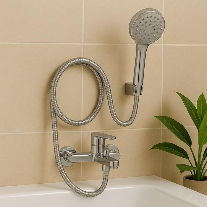 Shower Hose - BOXBRICO - 150 Cm - Chrome - Quick Installation - 2 Seals Included