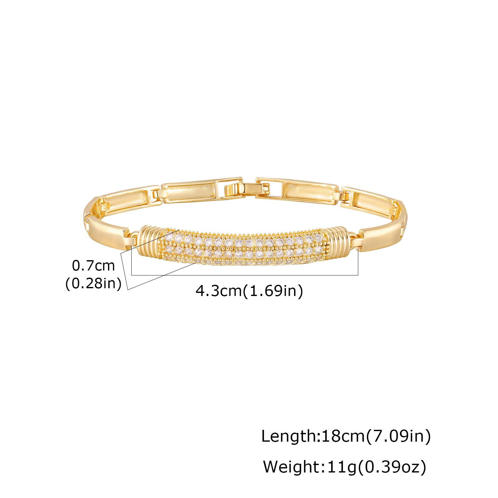 Seiko Zircon Copper Heart Bracelet, Luxury Simple And Versatile Jewelry Pbr-313