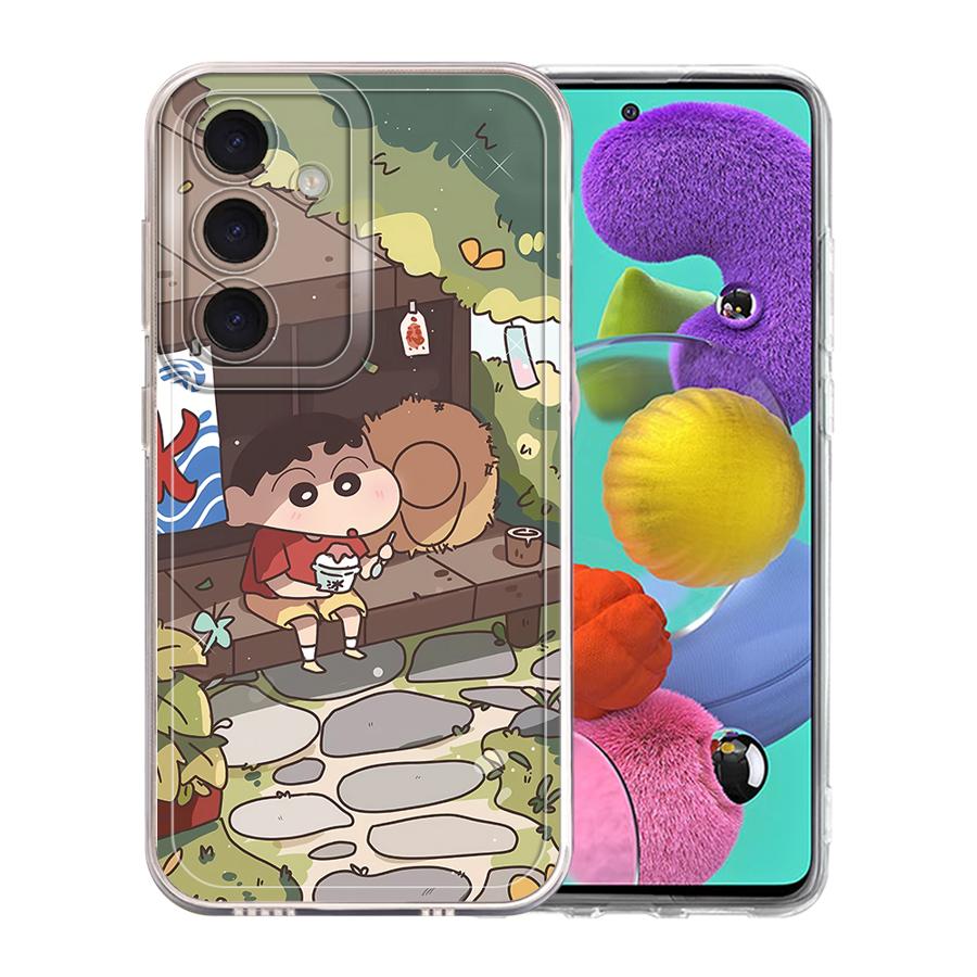 Cartoon Crayon Shinchan phone Case for Galaxy A31 A50 A50s A51 4G A71 4G A21s A12 A52s 5G A22 A32 A52 A72 4G 5G