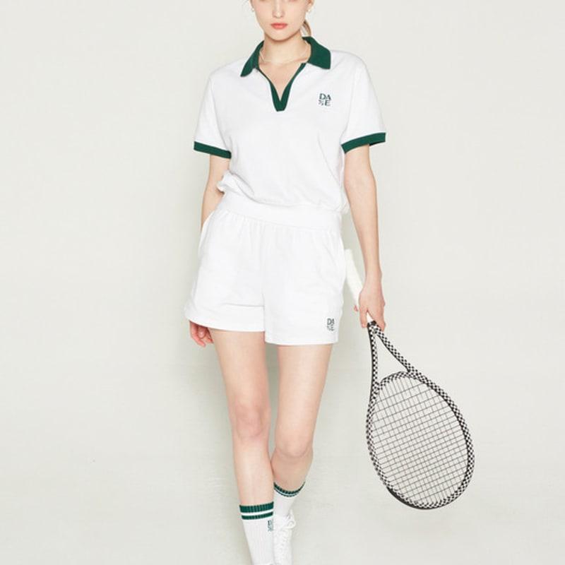 DAVE&DAZE Two-Line Sports Crew Socks Green