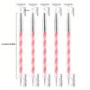 5Pcs/Set 2 Ways Nail Art Pen Point Flower Dotting Tool Durable Marbleizing Painting Pens