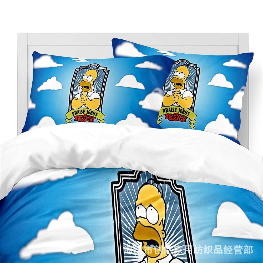 Thickened Kit 3D Digital Printing Quilt Cover Sheet Three-Piece Factory