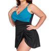 New Arrivals: Western-Style Plus-Size Swimwear — Women's One-Piece Swimsuit (Bikini Style) with Body-Flattering, Slimming Coverage