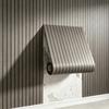 Self-adhesive Wood-grain Slat-effect Wall Sticker – 3D Grooved Grid-stripe Panel Wallpaper Roll
