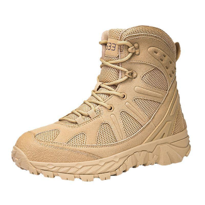 New Tactical Boots Men's Large Size Breathable Non-slip Wear-resistant Outdoor Camping Jungle Desert Training Hiking Shoes