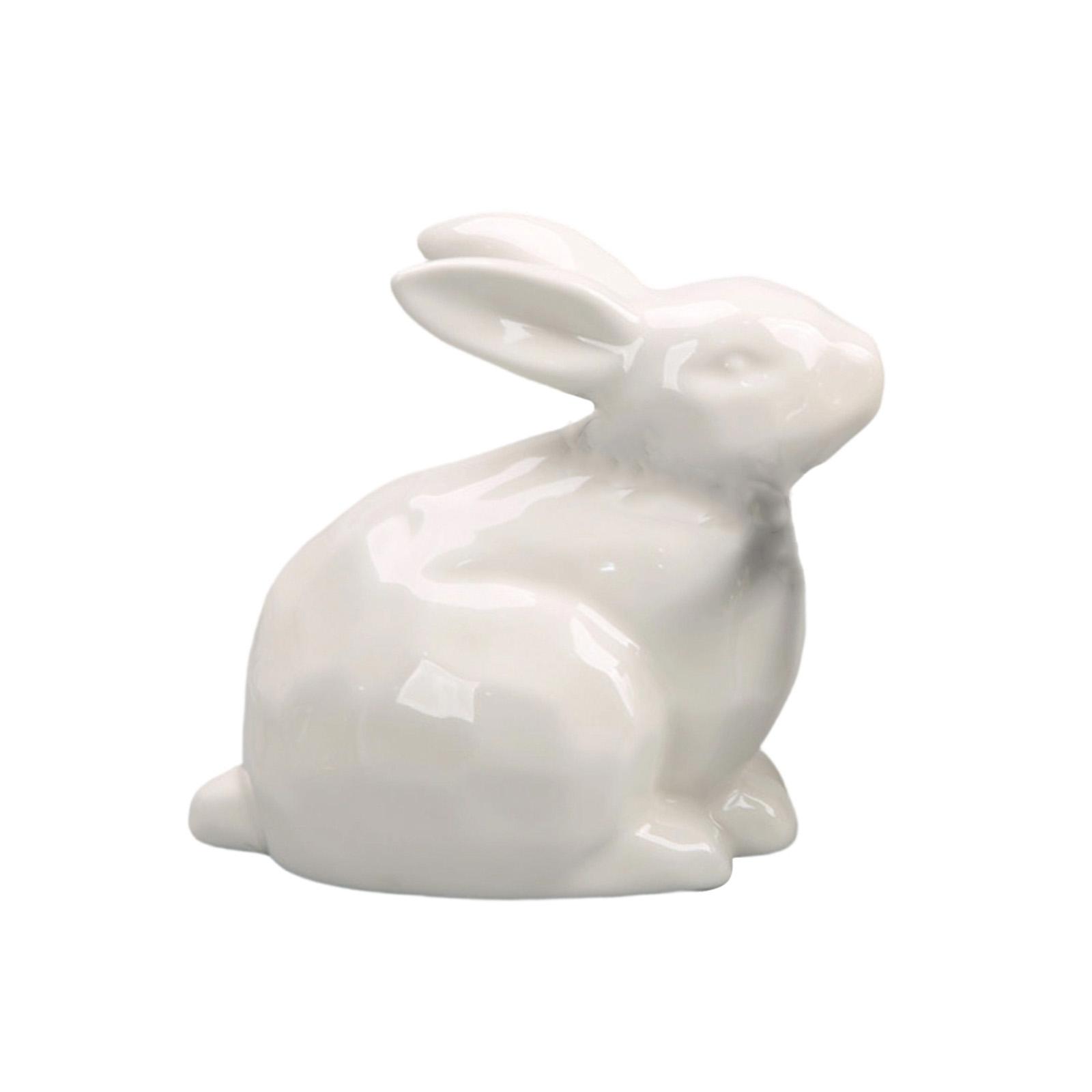 

Cute Easter Ceramics Bunny Decoration For Home And Desktop Display
