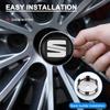 4Pcs 60MM Car Wheel Center Hub Cap Car Accessories For SEAT Leon FR Altea Ibiza Cordoba Alhambra Arona Ateca Exeo