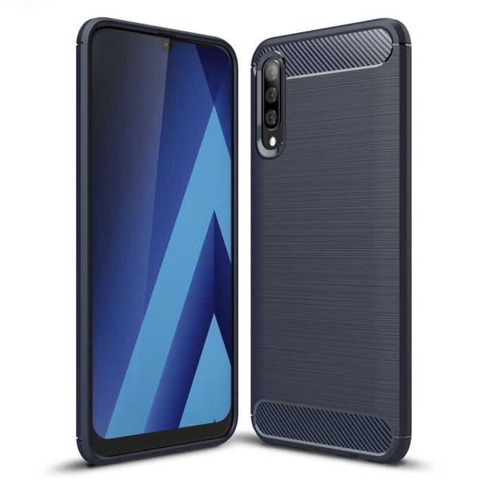 Coque - Samsung - Galaxy A70 - Souple - Antichoc - Léger - Bleu