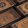 Portable Wood Tarot Cards Box Push Pull Cards Box Gift Case Divination Card Storage Container Witch Decoration Enduring