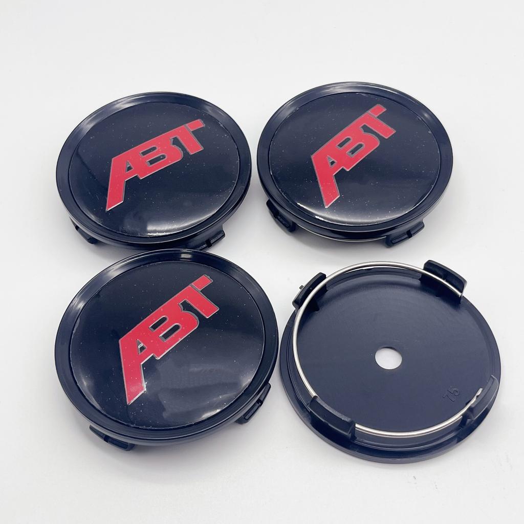 4pcs/Set High-Quality 75mm(for 65mm Stickers) Fit For ABT Wheel Center Hubcaps Car Styling Emblem Badge Auto Styling Accessories
