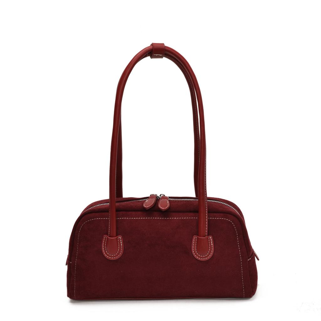 New Fashion Retro Pillow Bag Autumn Large Capacity Shoulder Armpit Bag Texture Commuter Bag Women's Bag