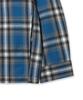 Annot Washed Check Zip-Up Jacket Blue