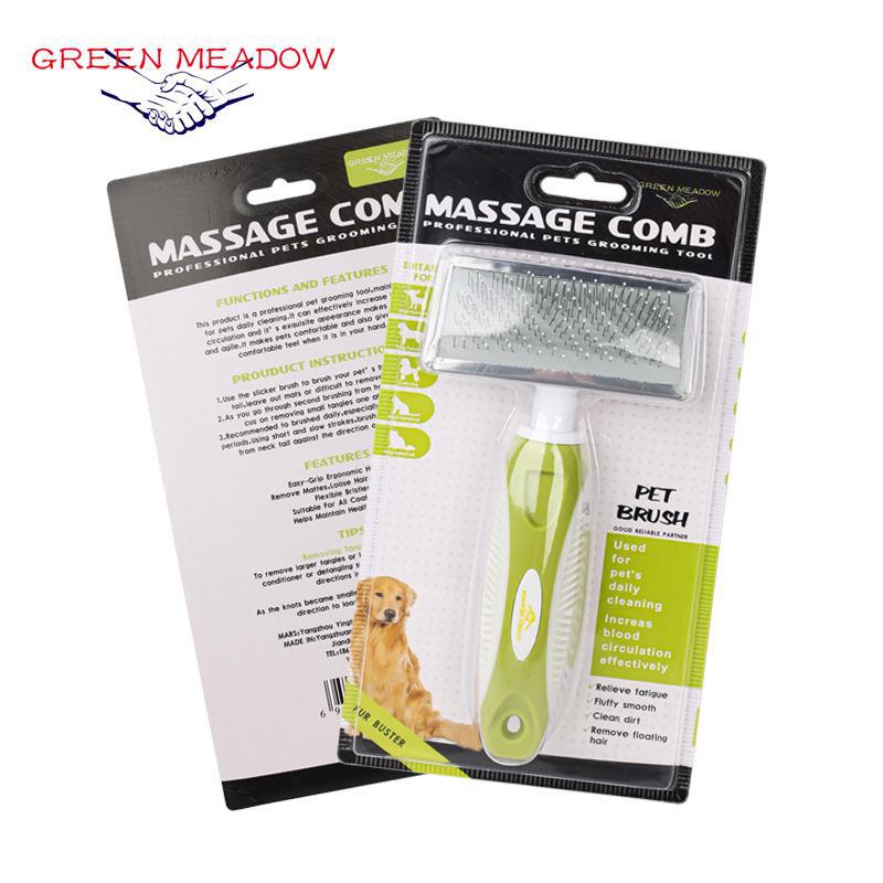 

Расческа для домашних животных из нержавеющей стали: Конструкция с высокими/низкими штифтами для удаления колтунов и ухода за шерстью собак и кошек 91602