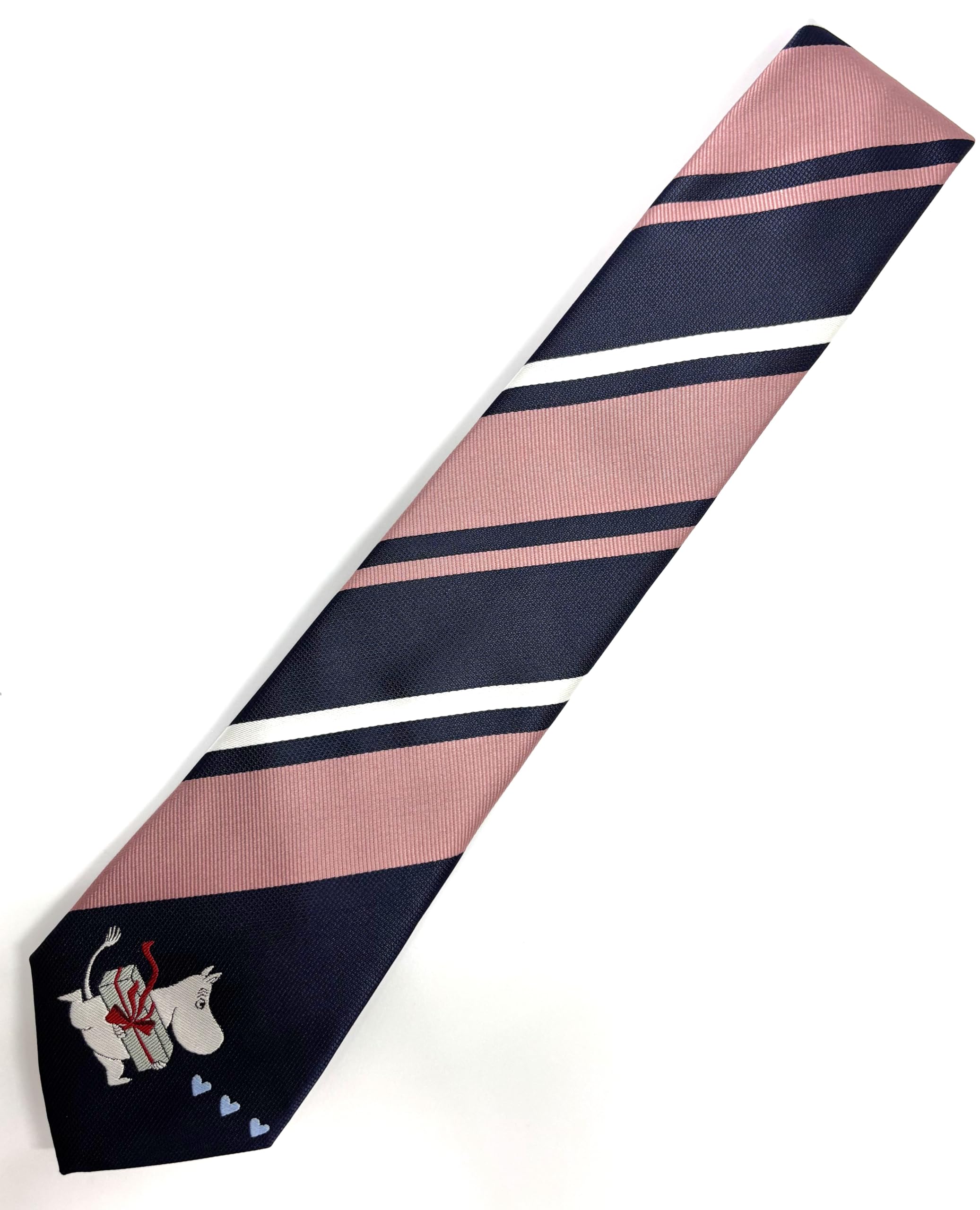 [Alpha Creation] Moomin Tie, Moomintroll, Navy, 145cm (length) x 8cm (width)