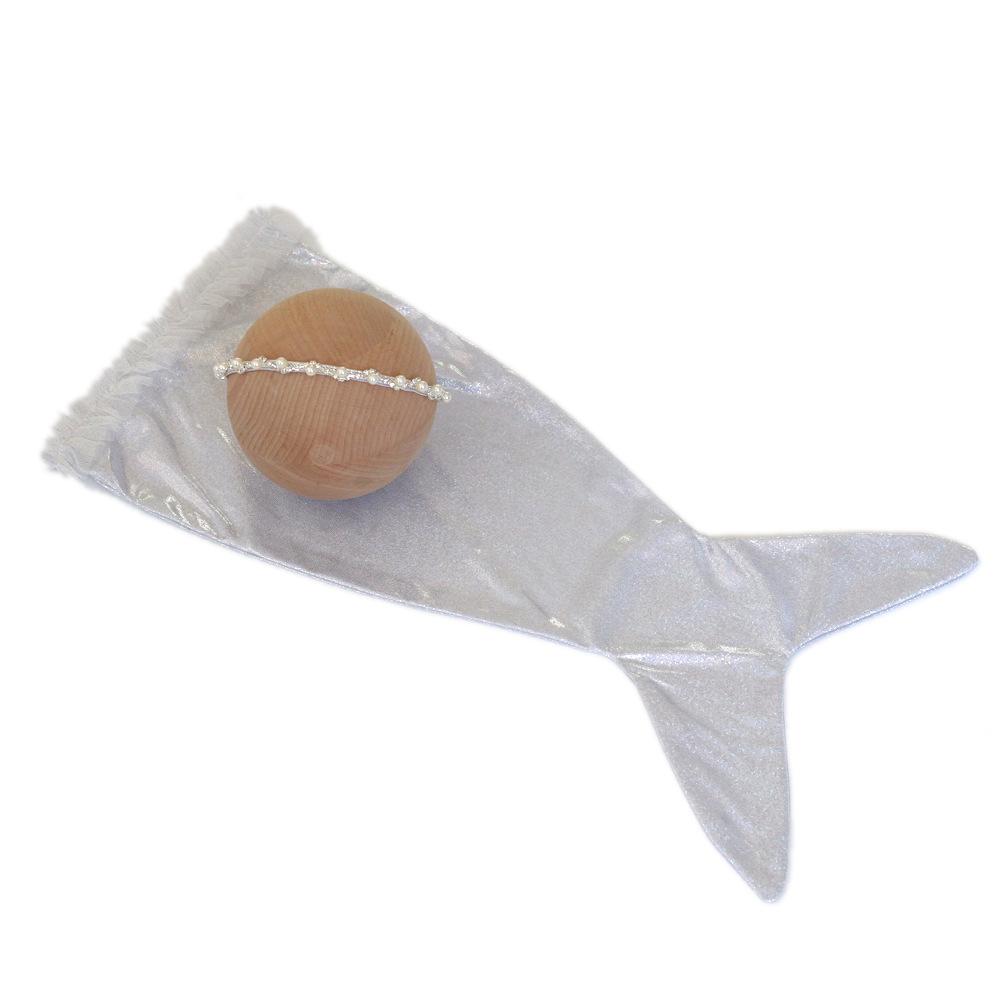 

1 Set 50*20cm Newborn Photography Full Moon Baby Photo Suit Mermaid Style Jumpsuit with Headwear Set White Pink Baby Souvenirs Fabric белый