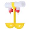 Automatic Poultry Feed Water Bird Coop Chicken Fowl Double 2-Head Drinker Cup
