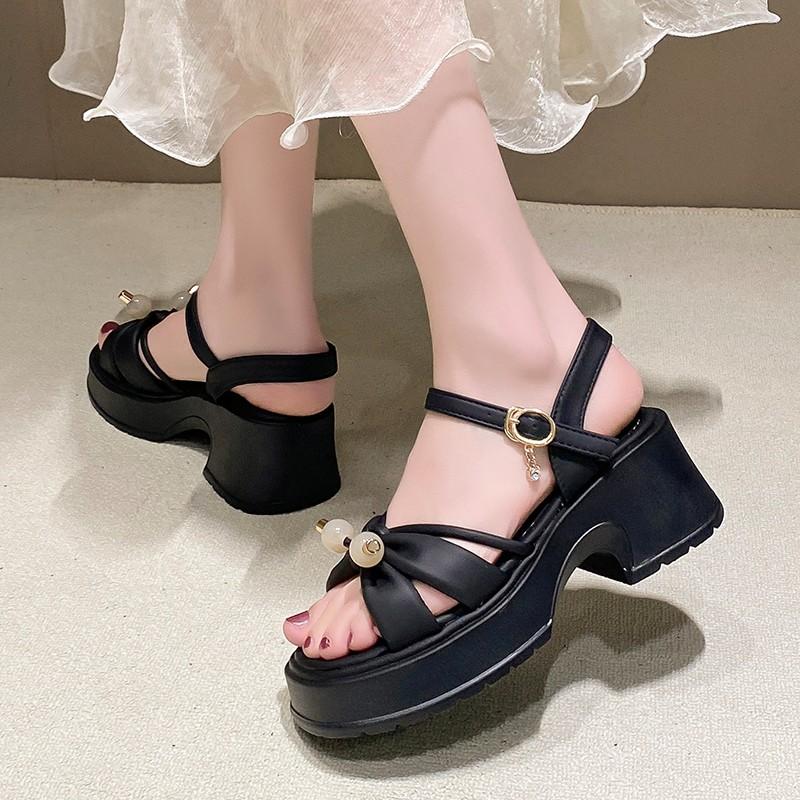 Ladies Shoes On Sale 2025Modern Women's Sandals Summer Daily Sandals Women Solid Shoes Ladies Platform Zapatillas