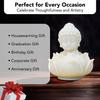 Nostrae Buddha with Lotus Show Pieces for Home Decor Living Room Decor Items | Cute Showpieces Gift Item for Decoration