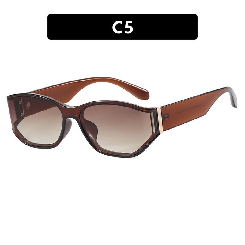 

Изогнутые Солнцезащитные Очки Квадратные Женские Защита от УФ Лучей Линия Универсальные Солнцезащитные Очки Солнцезащитные Очки as shown