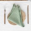 652F Elegant Linen Table Napkin Washable Dinner Napkins Handmade Cloth Napkins Square Napkins Perfect for Wedding and Parties