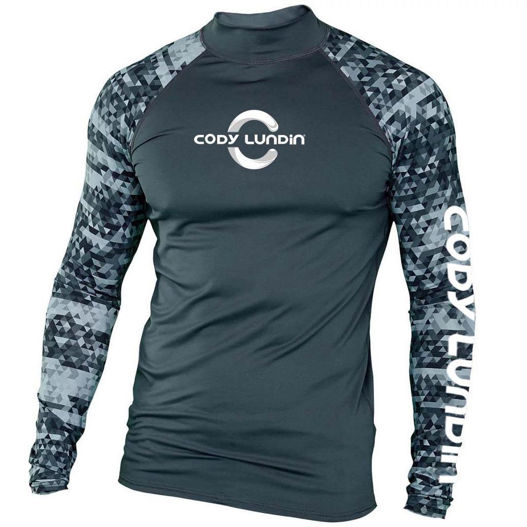 Men's Long Sleeve Quick-Dry Sports Shirt, UV-Protection for Running, Basketball, Training, and Outdoor Fishing.