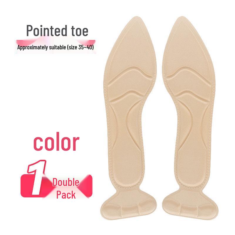 

7D Стельки с массажной пеной для поддержки свода стопы - Дышащие, Влагопоглощающие, Утолщенные губчатые подушечки 35-40 Cut-to-Fit