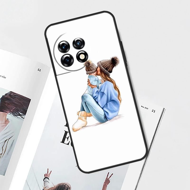 Baby Mama Tochter Mädchen Sohn Papa Hülle Für OnePlus Nord 5 CE 2 3 4 Lite N20 N30 OnePlus 13T 13R 12R 9 10 Pro 11 12 13 15 Abdeckung