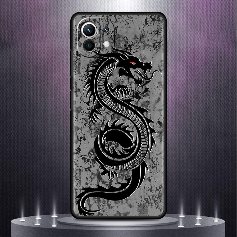 

Чехол для Xiaomi Mi Poco X3 X4 NFC M3 Mi 11 11T 10 T 9T 12 9 10T Lite силиконовый чехол для телефона модный китайский винтажный дракон Xiaomi Mi 9