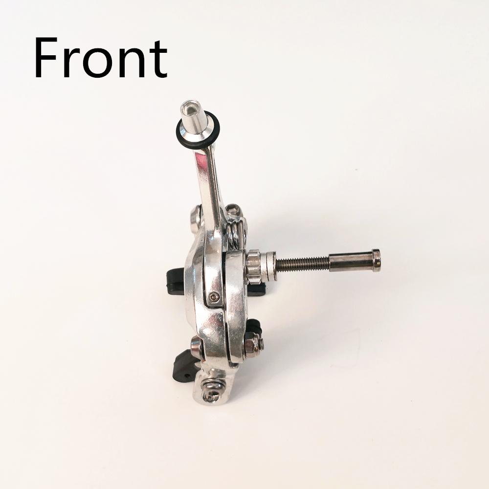 2022New Bicycle V-Brake Racing Road Dual Pivot Bike Aluminum Side Pull Caliper Brake Front Rear Brake 44-57mm Front silver