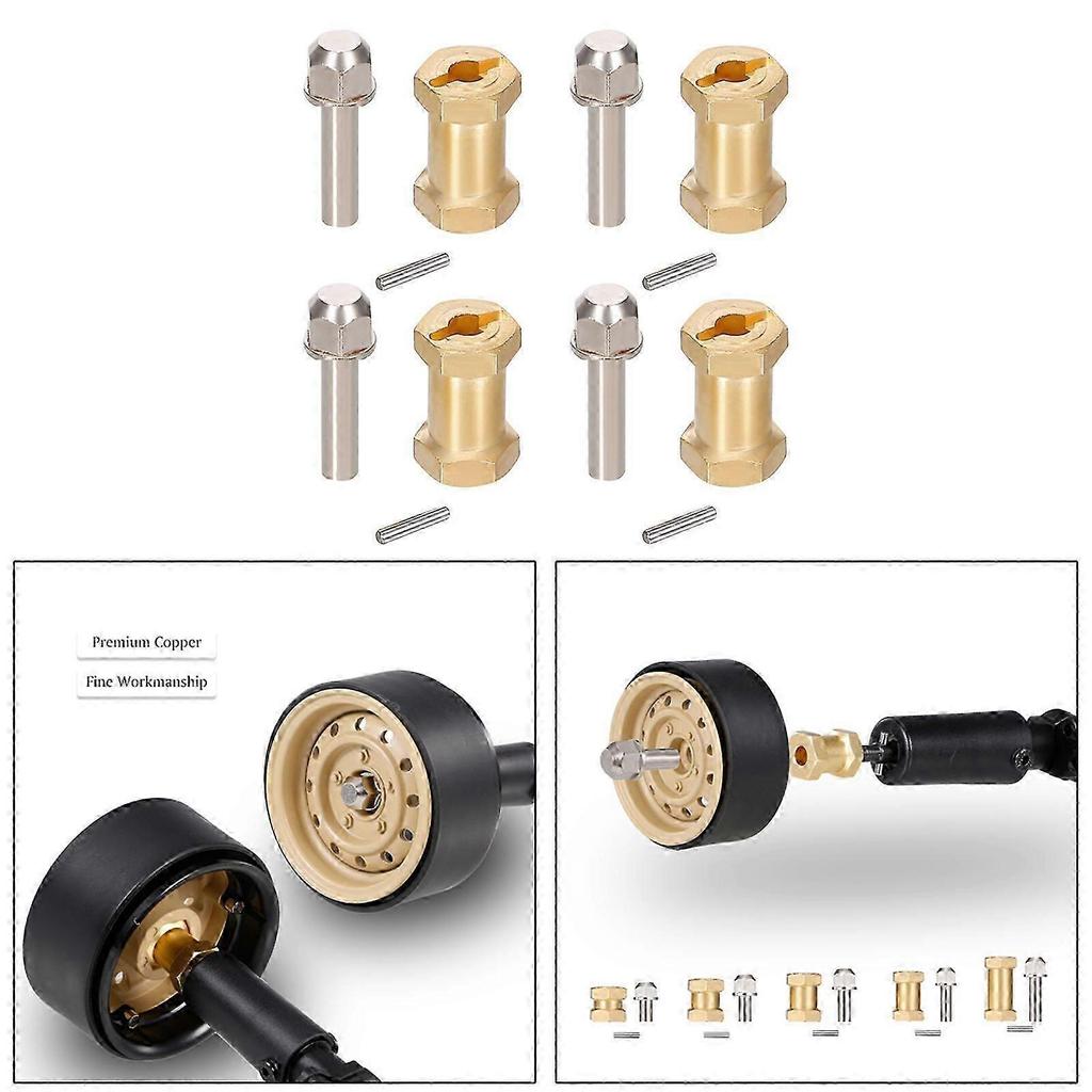 4Pcs 12mm Wheel Hex Hub Adapter Upgrade Parts Replaces Parts Accessories for Axial SCX10 for HSP Trunk DIY Accessories Spare Parts
