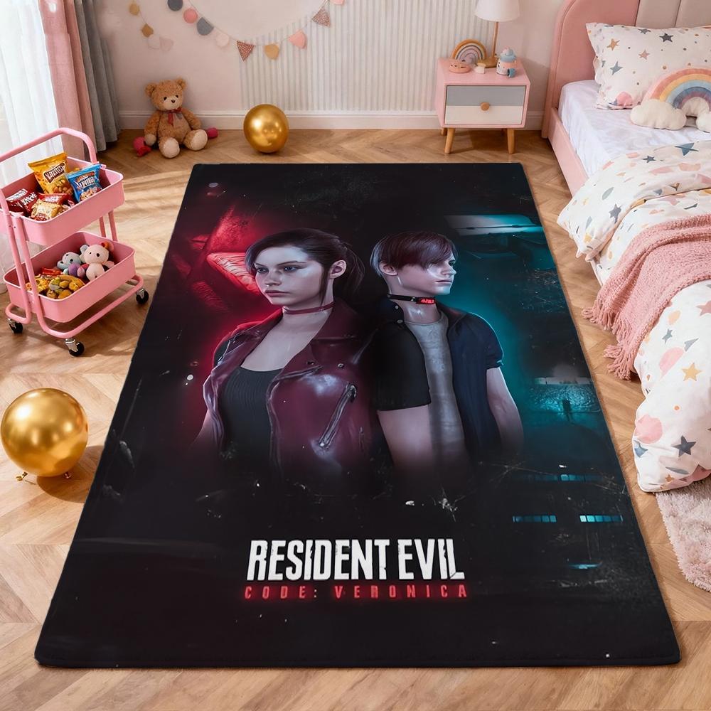 Resident Evil Death Island Rectangular Rug Thick Nonslip Carpet For Kids Bedroom Play Area Home Decor Memorial Gift