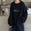 New Autumn Korean Style Harbour Style Casual Letter Student Top Loose Thin Long Sleeve Hoodie Women's Outwear