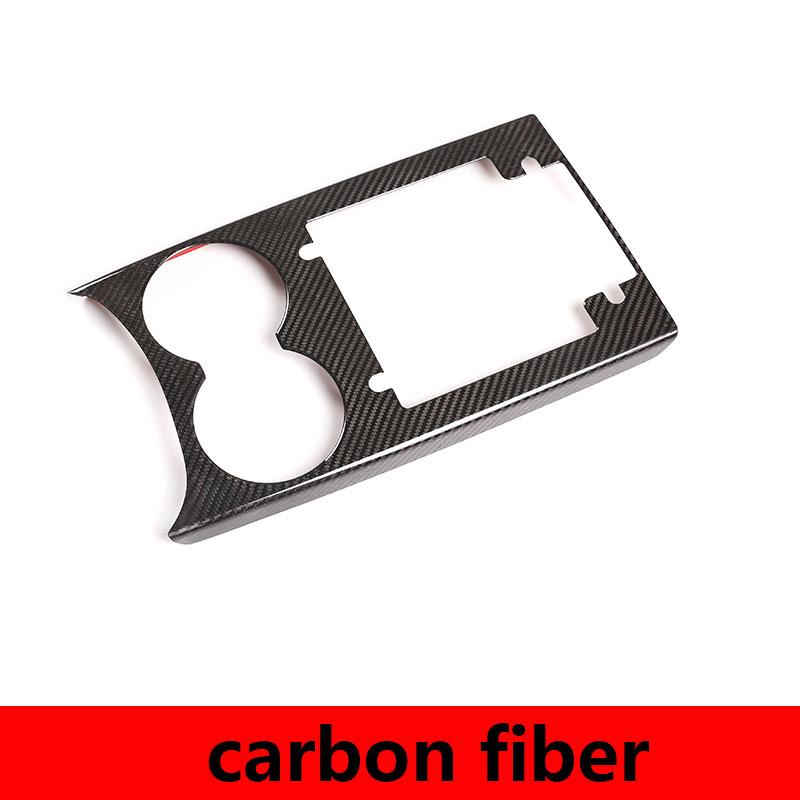

Real Carbon Fibre For Porsche MACAN 2014-2026 Car Central Control Water Cup Holder Panel Frame Panel Cover Trim Car Accessories