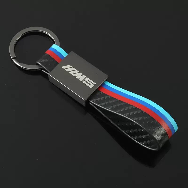 FWAV6 Car Emblem Keyring Keychain M Sport Styling Pendant Key Holder For Bmw M Emblem G30 G32 3 4 5 7 M3 M4 M5 X1 X3 X5 X6 X4 E61 E60