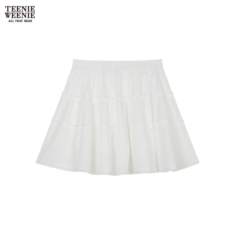 Teenie Weenie French Romantic Ruffle A-line Mini Skirt L
