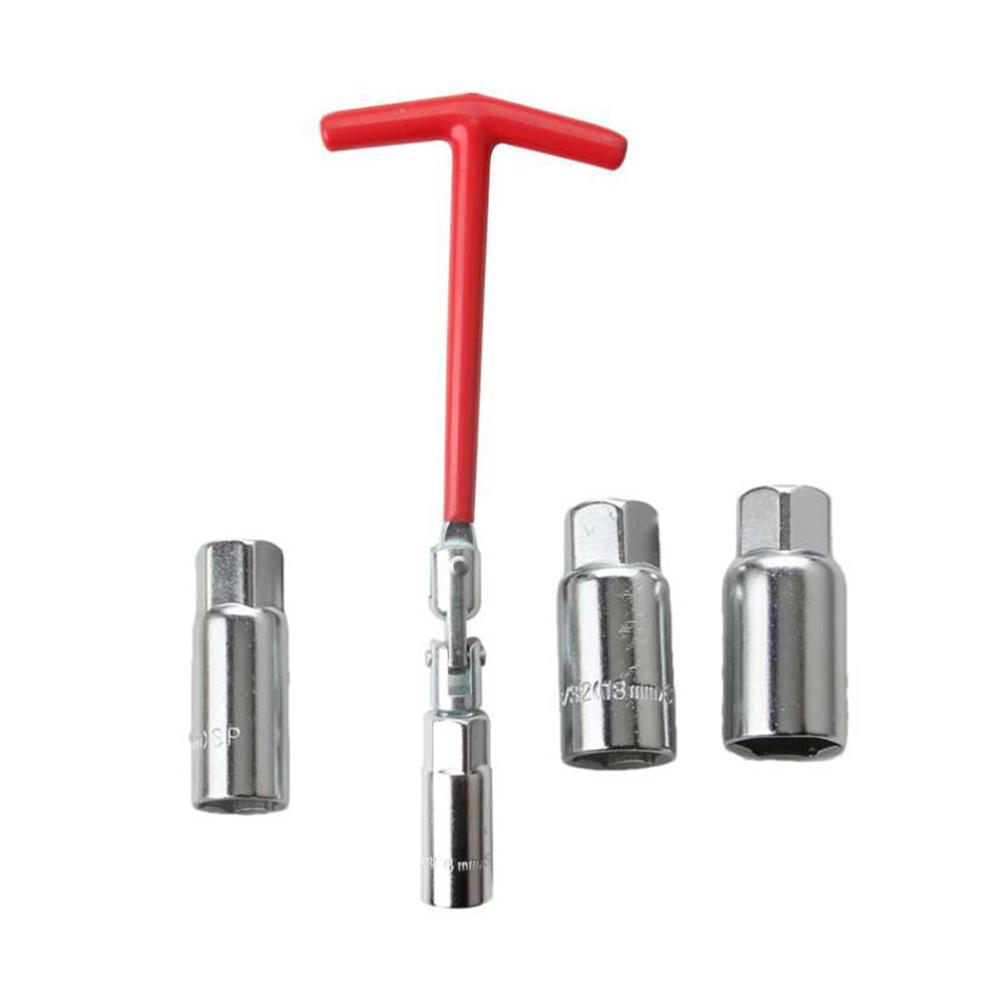 Kit de ferramentas para reparo de motocicleta e carro, 4 unidades, ferramenta de remoção de vela de ignição, chave de soquete, d